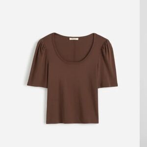 Madewell Puff Sleeves Cotton Shirt